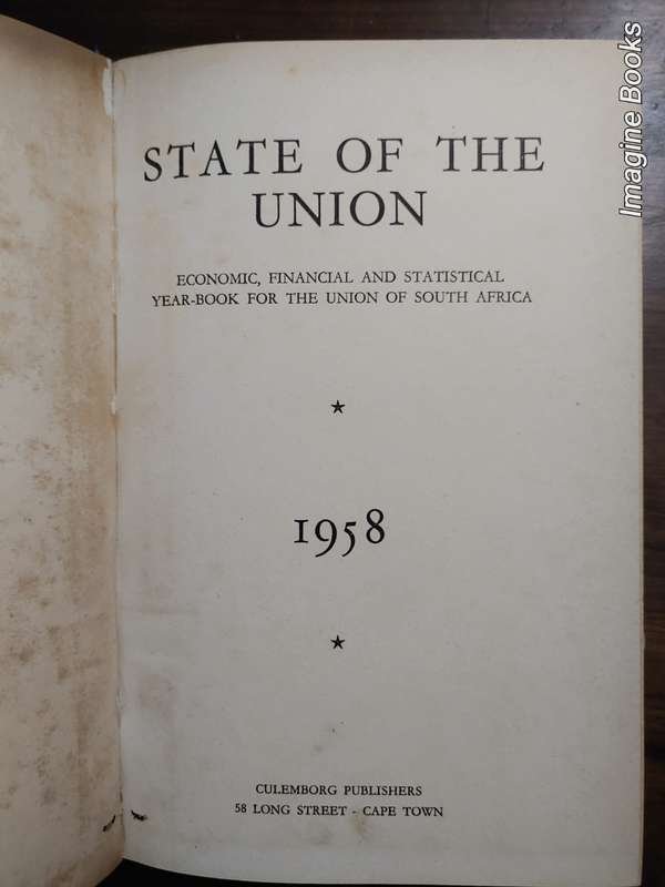 Year-Book For South Africa 1958