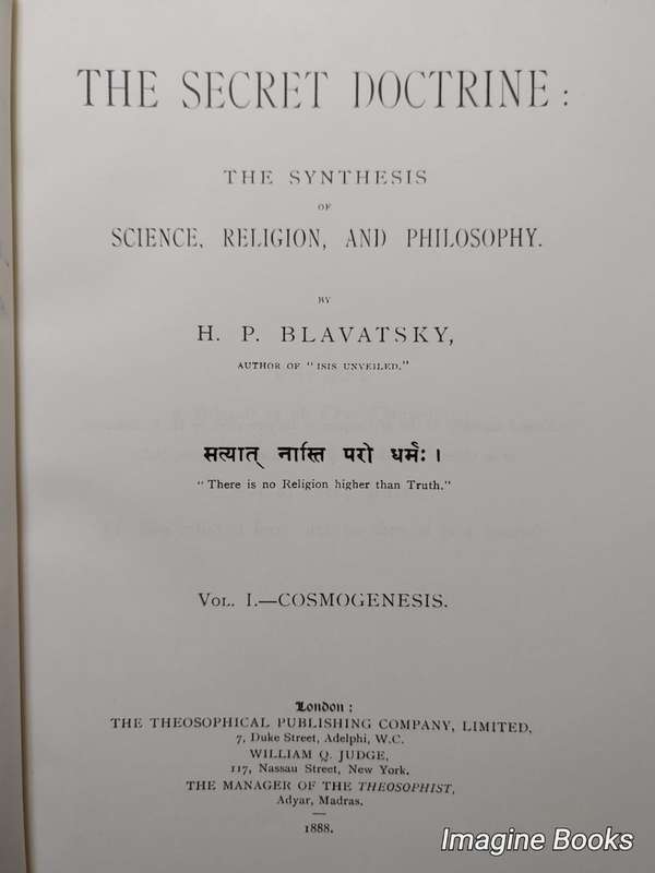 The Secret Doctrine - Blavatsky - 2 Volume Set