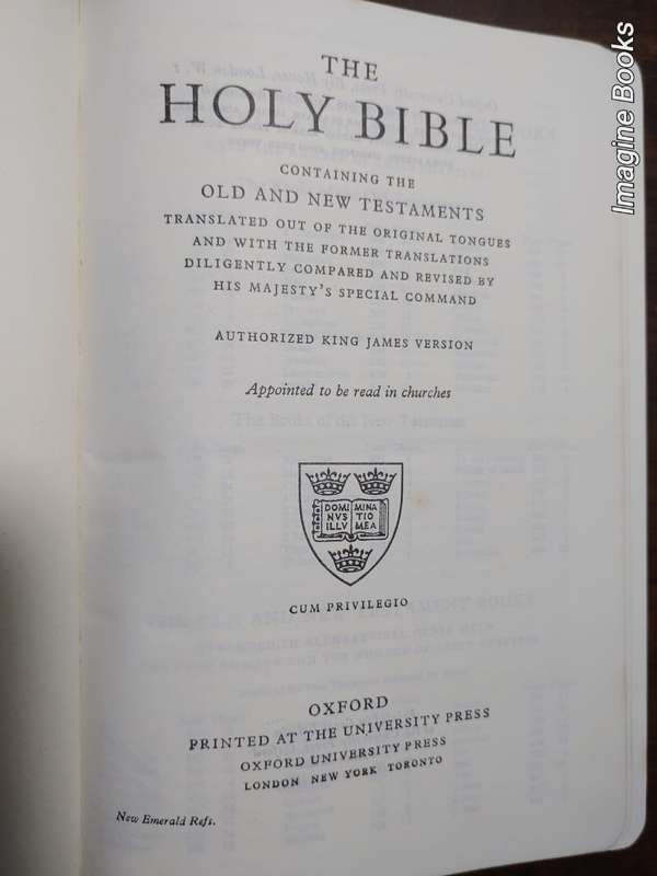Holy Bible - King James Version - Excellent Condition