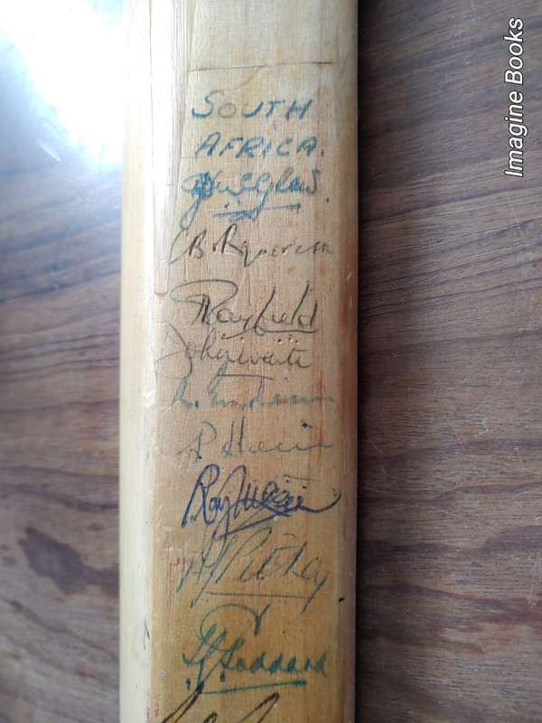 Gradidge Jackie McGlew SA/England Teams 1950s Signed Miniature Cricket Bat