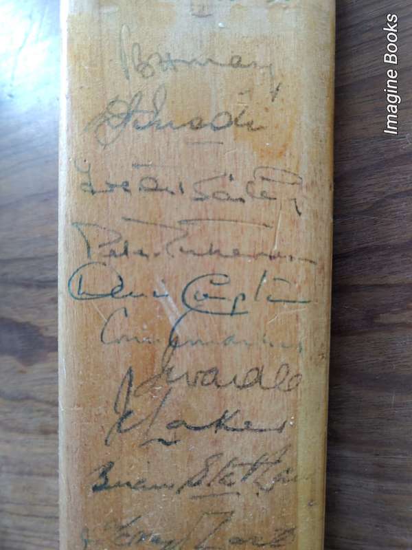 Gradidge Jackie McGlew SA/England Teams 1950s Signed Miniature Cricket Bat