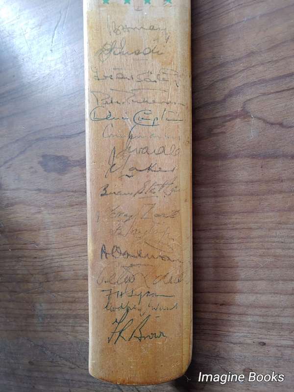 Gradidge Jackie McGlew SA/England Teams 1950s Signed Miniature Cricket Bat
