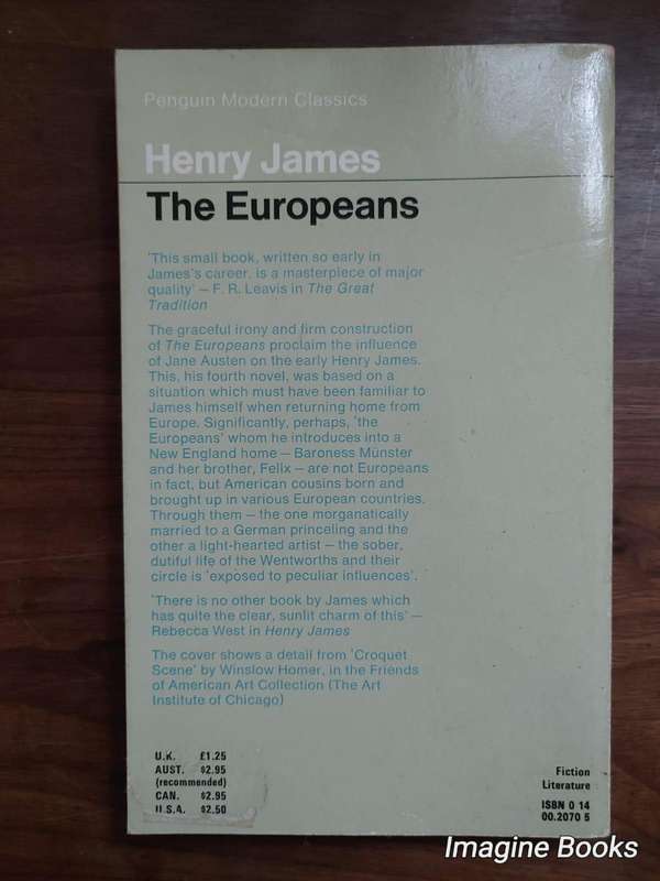 The Europeans - Henry James