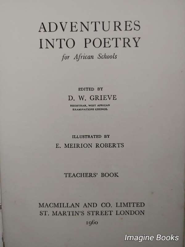 Adventures Into Poetry For African Schools - D. W. Grieve
