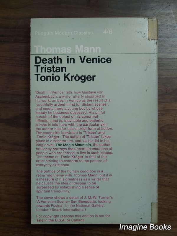 Death In Venice - Thomas Mann