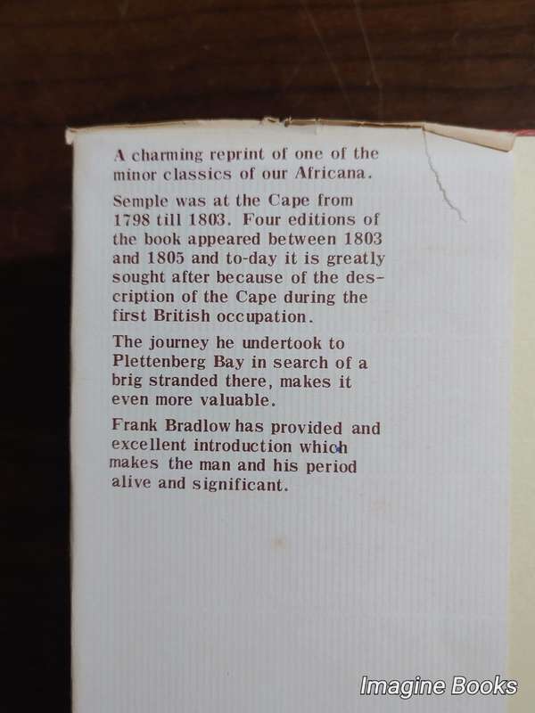 Walks and Sketches - At The Cape of Good Hope 1805 - Robert Semple