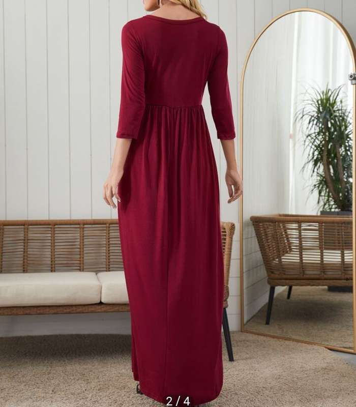 Stunning ankle length dress with pockets