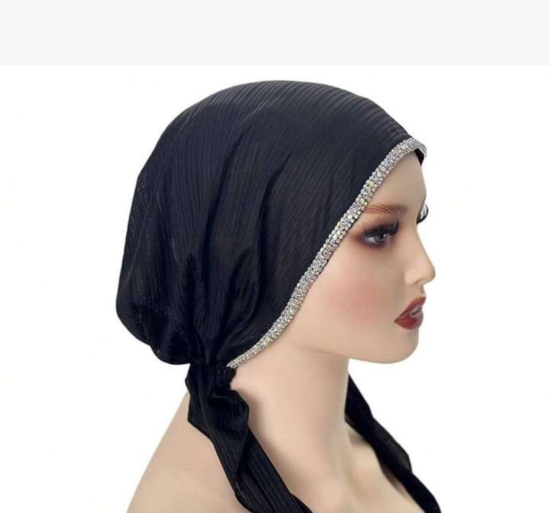 Women's rhinestone headscarf