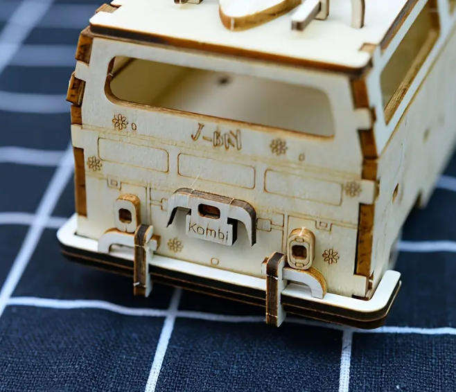 3D Wooden Puzzle Volkswagen Fleetline Wooden Car Model