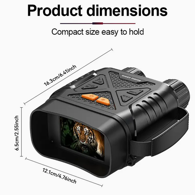 INSKAM Infrared Night Vision Scope 10X Magnification, 800m range, HD 1080P Digital Monocular