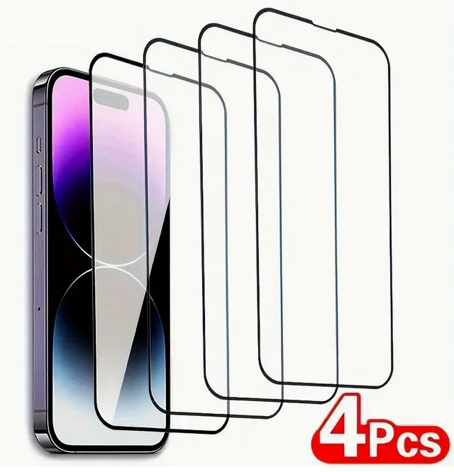 Apple iPhone 12 Pro Max 4 Pcs Tempered Glass Screen Protector