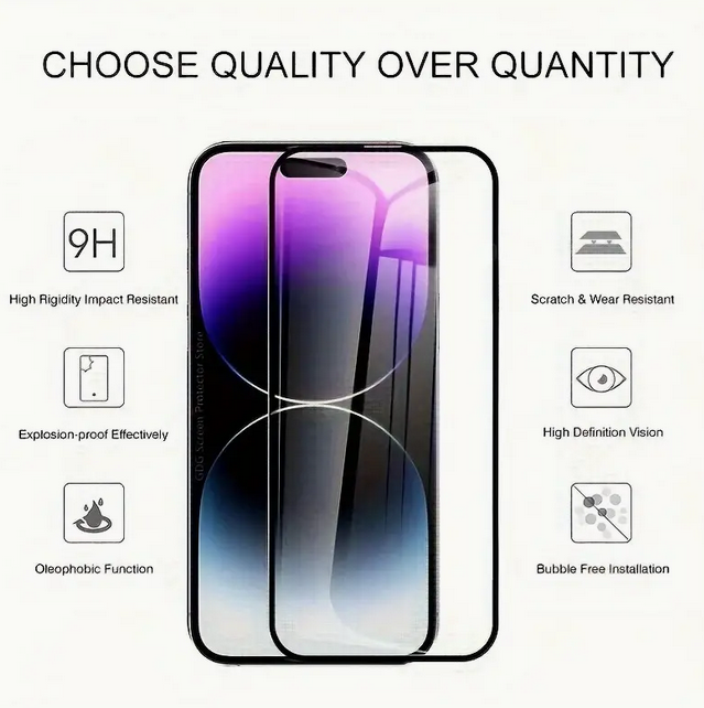 Apple iPhone 12 Pro Max 4 Pcs Tempered Glass Screen Protector