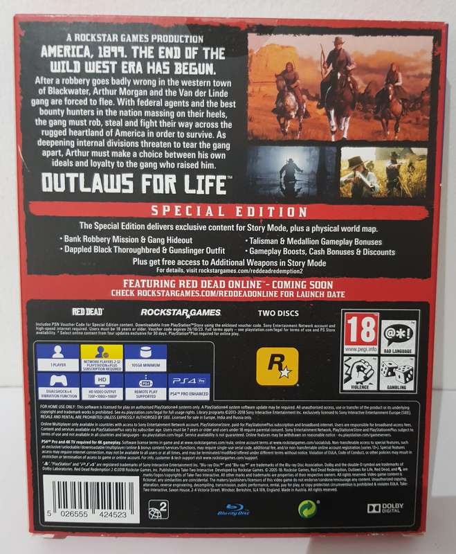 RED DEAD REDEMPTION 2 - SPECIAL EDITION PS4