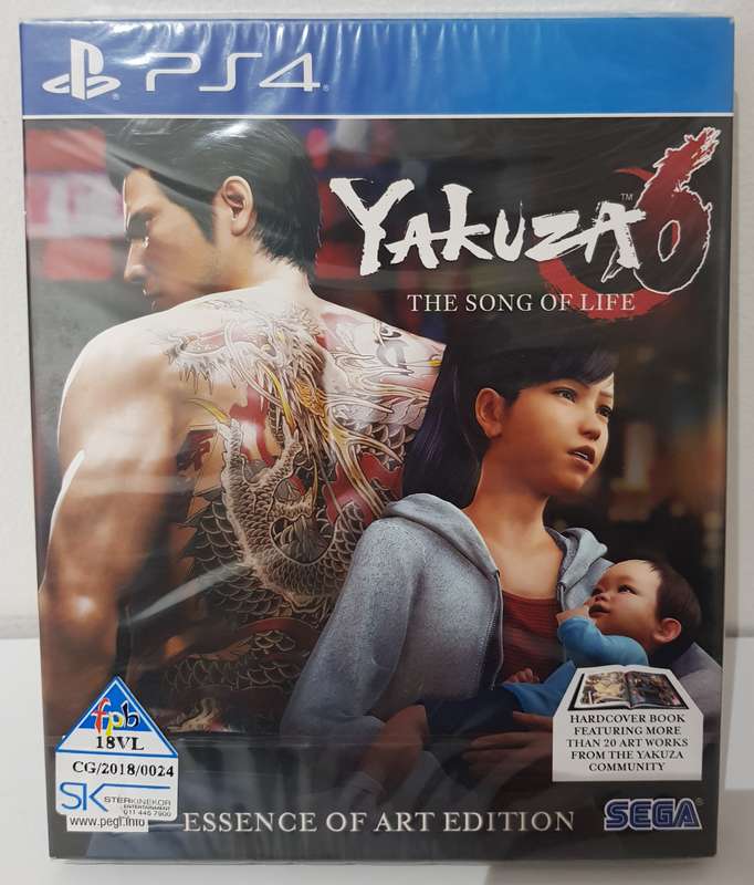 NEW ! PS4 YAKUZA 6 THE SONG OF LIFE - ESSENCE OF ART EDITION