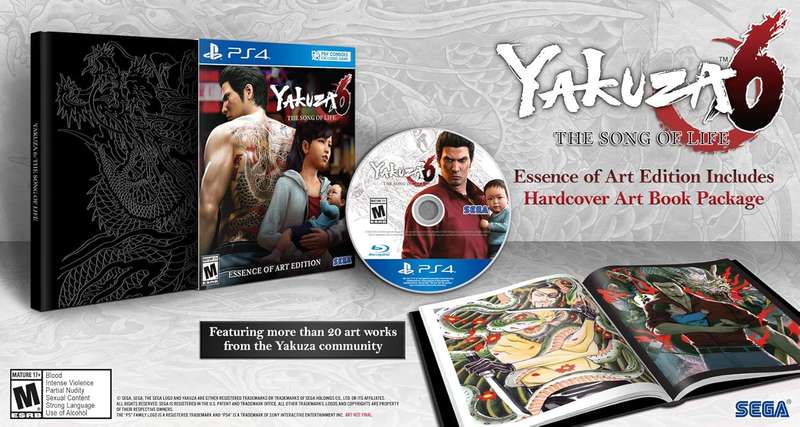 NEW ! PS4 YAKUZA 6 THE SONG OF LIFE - ESSENCE OF ART EDITION