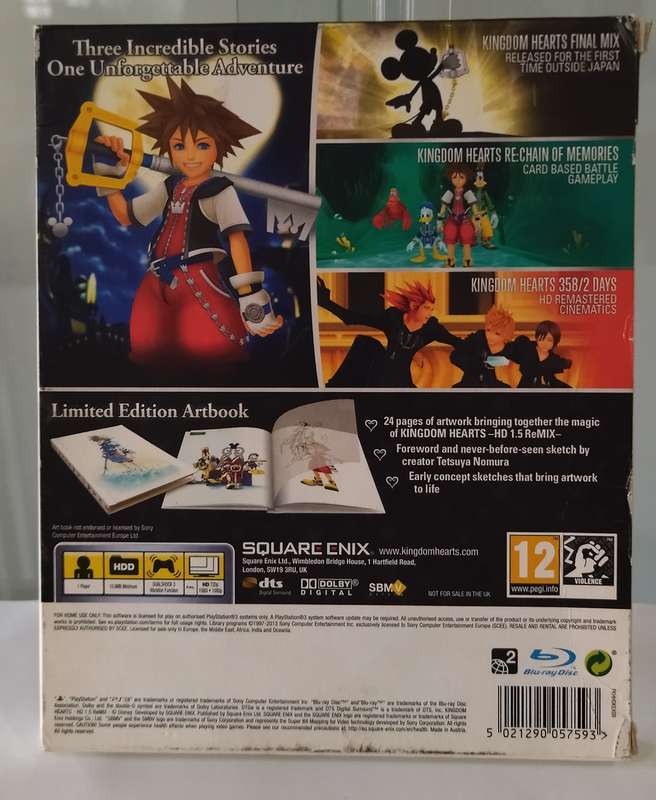 RARE KINGDOM HEARTS LIMITED EDITION PS3