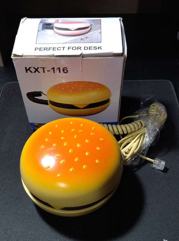 VINTAGE BURGER NOVELTY PHONE