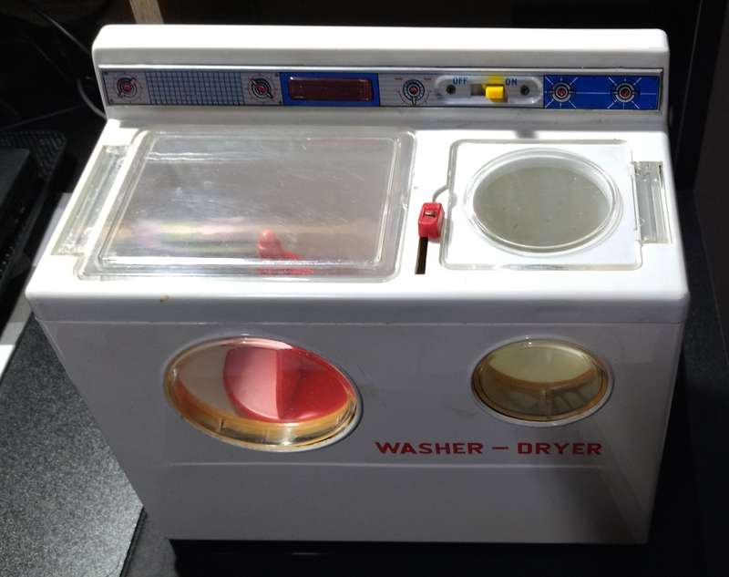 VINTAGE ALPS JAPAN TIN TOY WASHER / DRYER