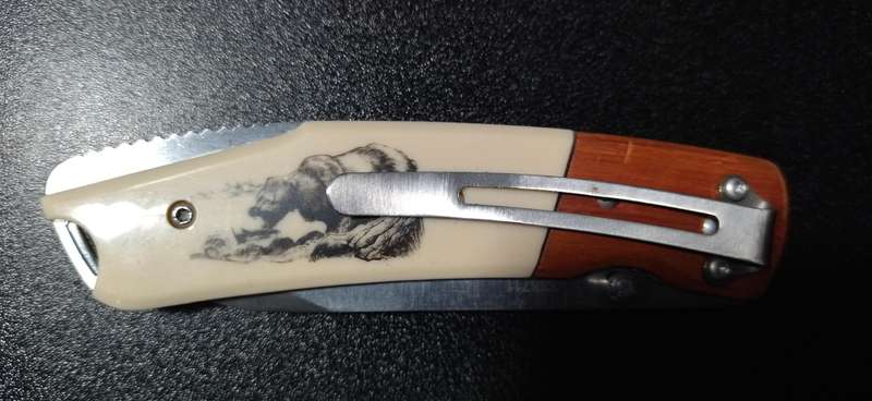 PUMA TEC FOLDER KNIFE BEAR MOTIF