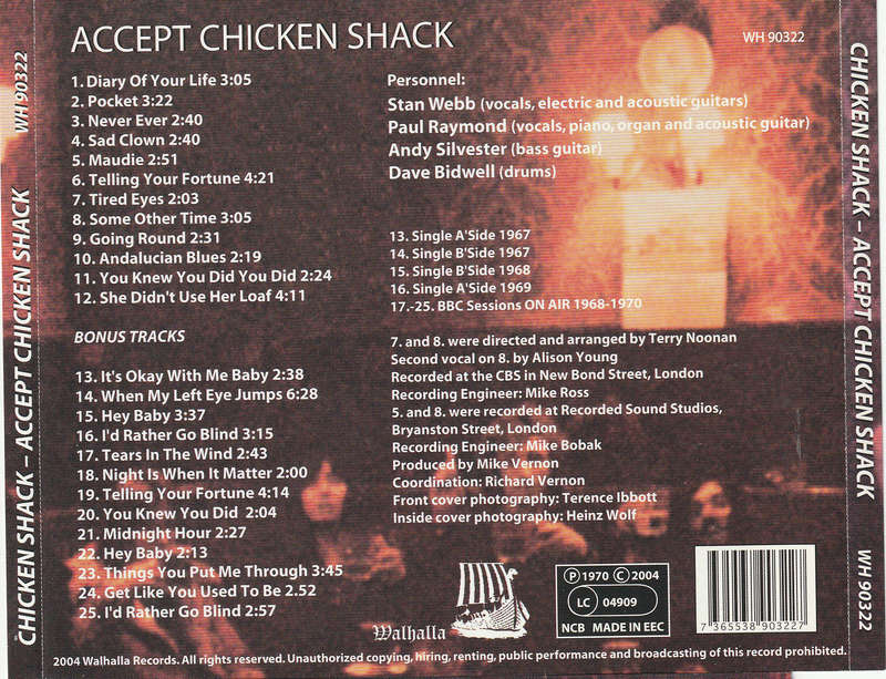 Chicken Shack - Accept Chicken Shack CD Import