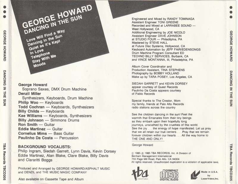 George Howard - Dancing In the Sun CD Import