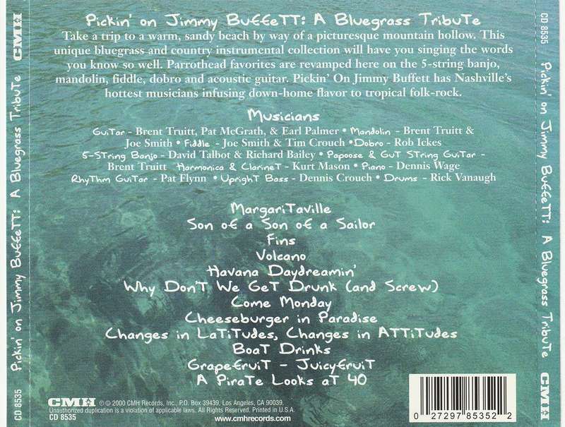 Pickin' On Jimmy Buffett: A Bluegrass Tribute CD Import