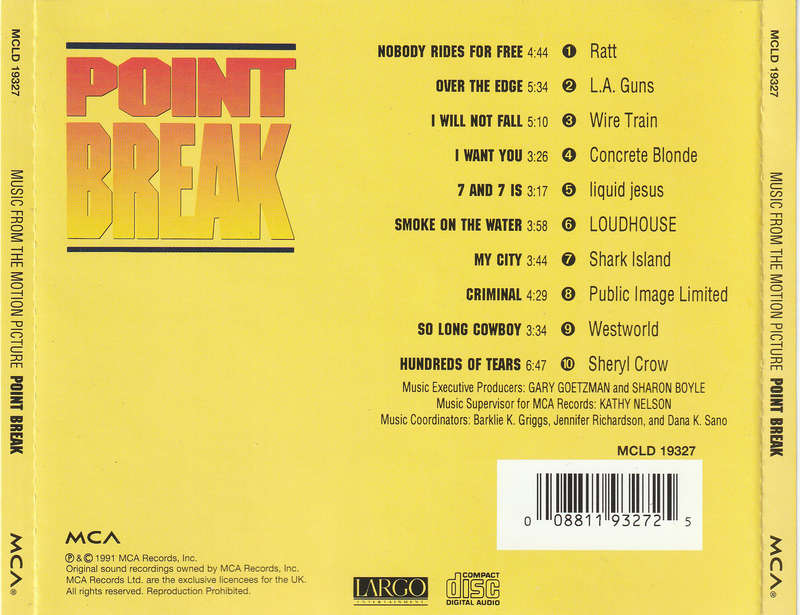 Soundtrack - Point Break CD Import
