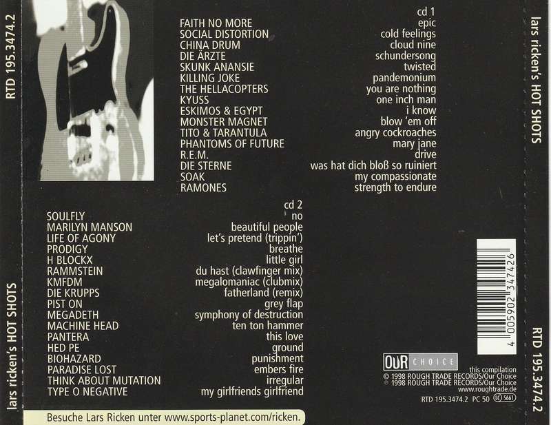 Various - Lars Ricken's Hot Shots Double CD Import