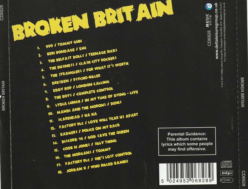 Various - Broken Britain CD Import (Punk)