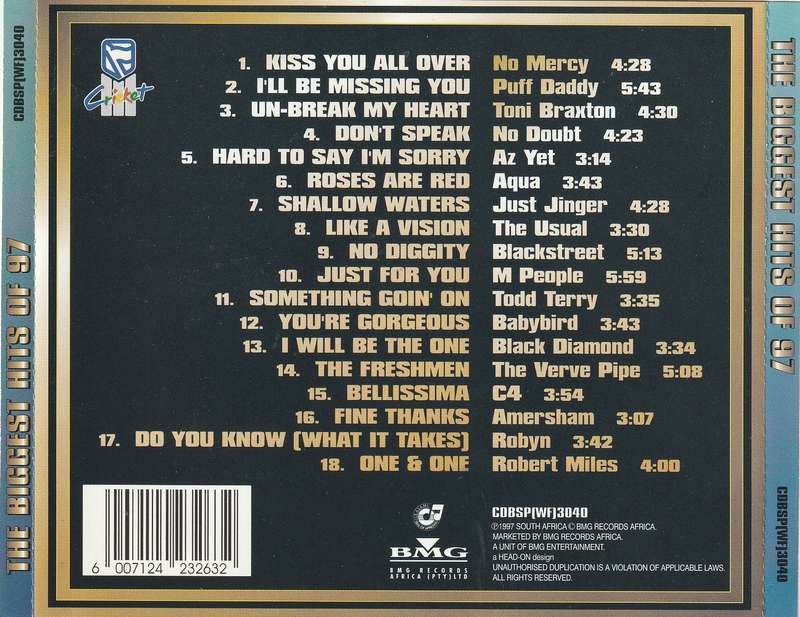 Various - Biggest Hits of 97 CD