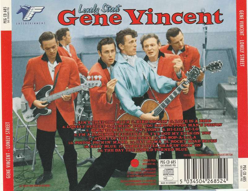 Gene Vincent - Lonely Street CD Import