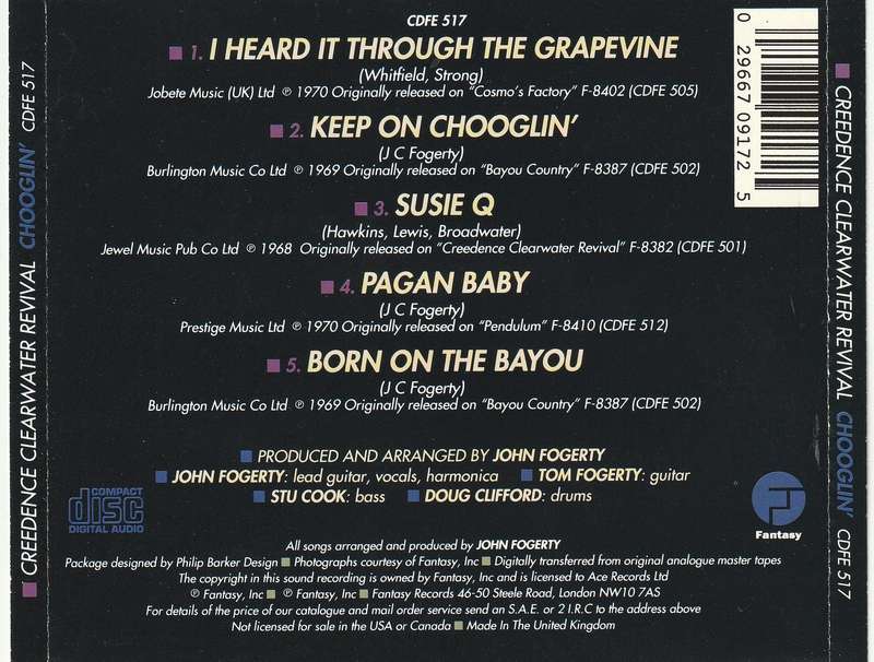 Creedence Clearwater Revival - Chooglin' CD Import