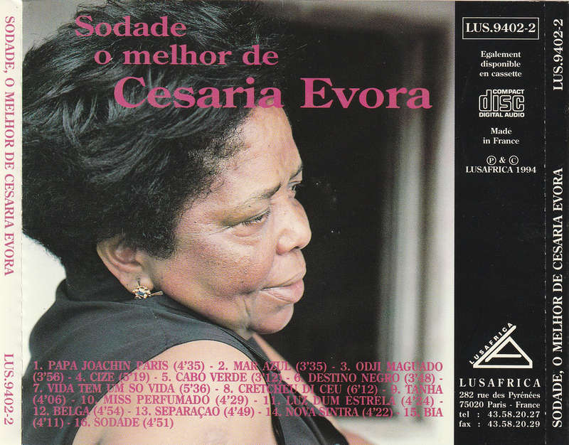 Cesaria Evora - Sodade o Melhor De Cesária Évora CD Import