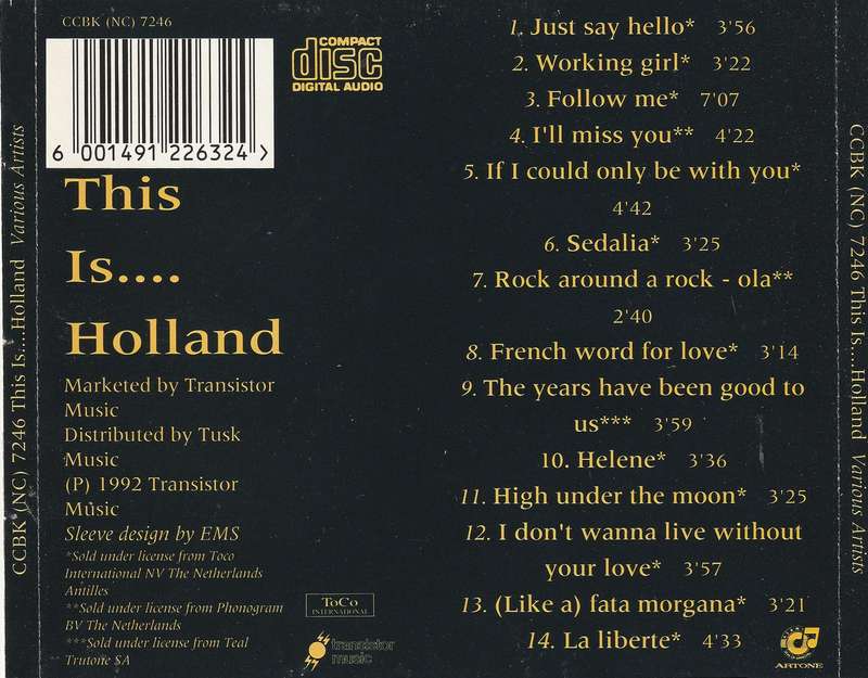 Various - This Is.... Holland CD