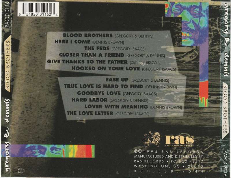Gregory & Dennis - Blood Brothers CD Import
