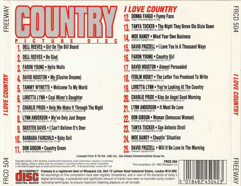 Various - Country Freeway & I Love Country CD Set Import