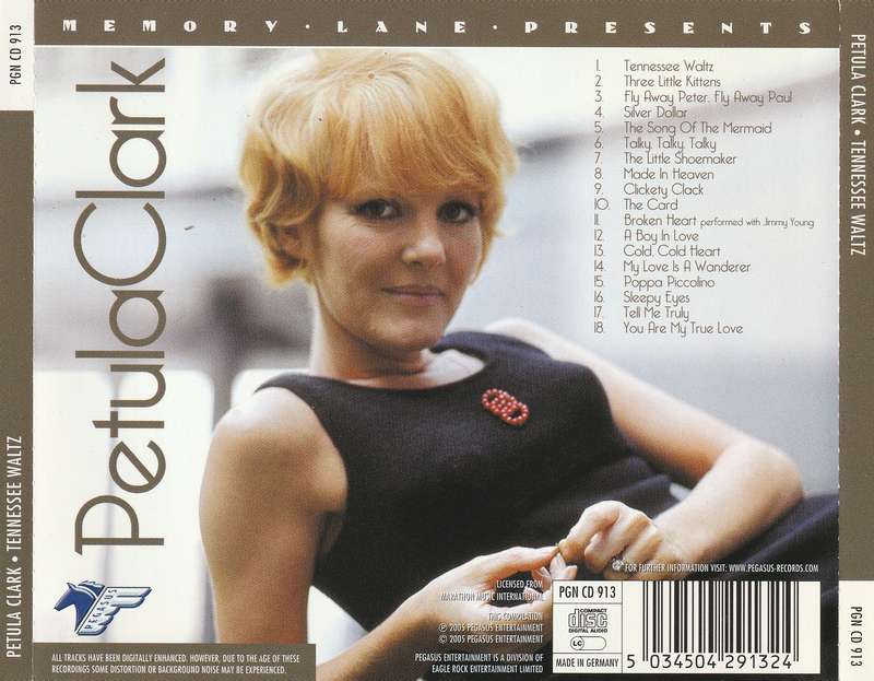Petula Clark - Tennessee Waltz CD Import