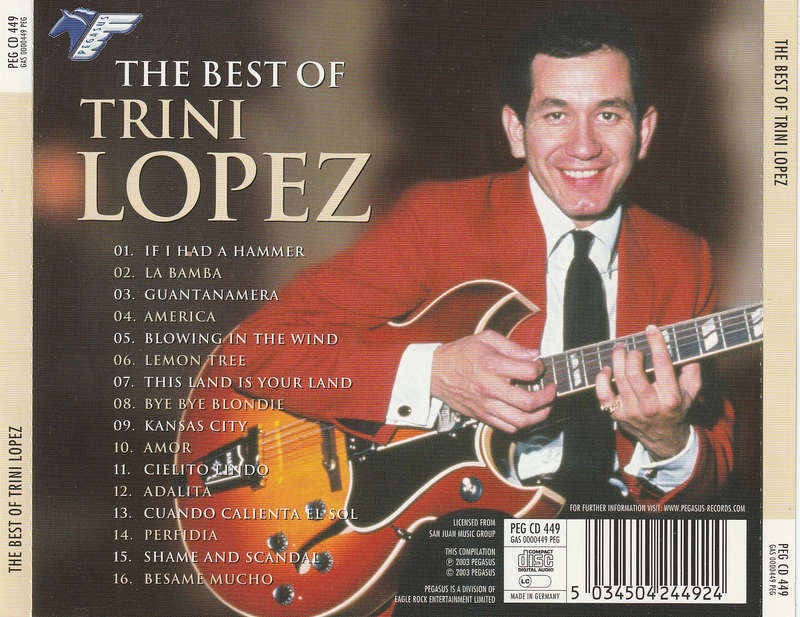 Trini Lopez  Best of CD Import