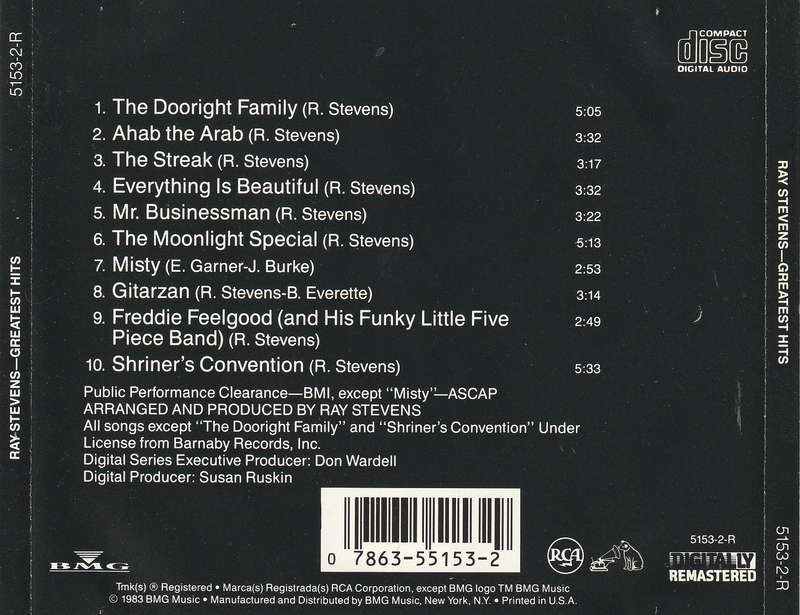 Ray Stevens - Greatest Hits CD Import