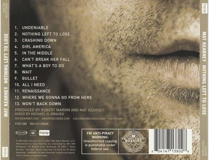 Mat Kearney - Nothing Left To Lose CD Import
