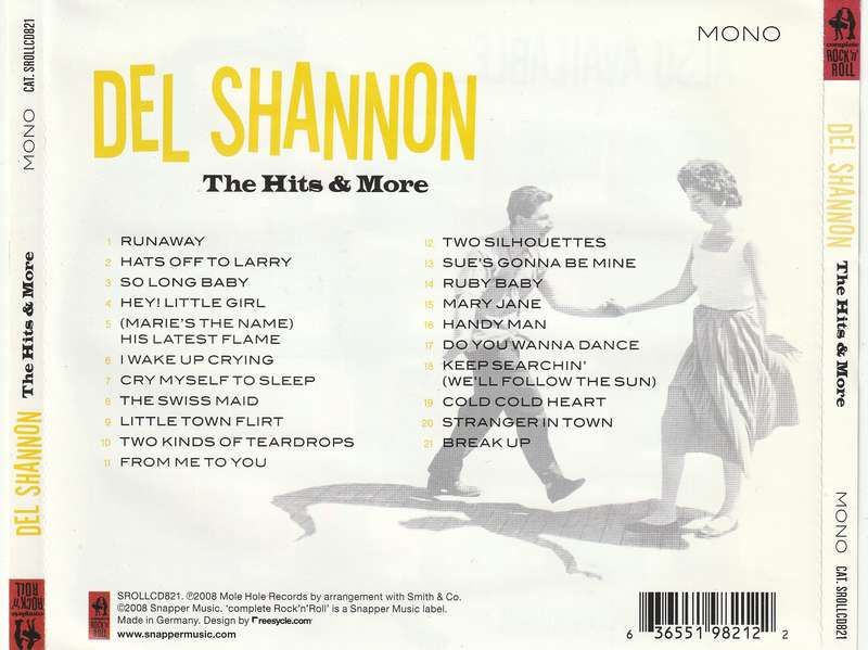 Del Shannon - Hits & More CD Import