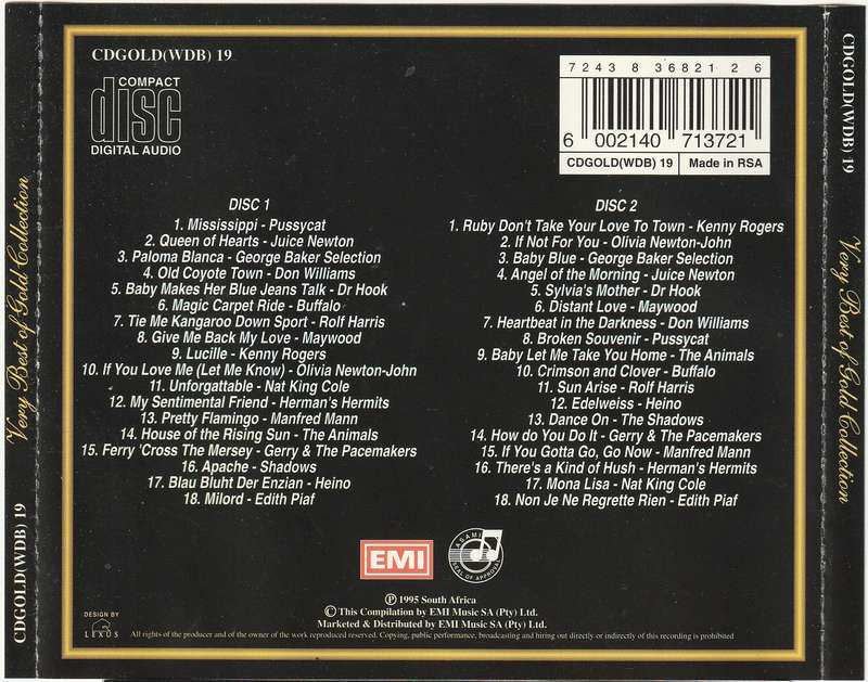 Various - Very Best of the Gold Collection Double CD