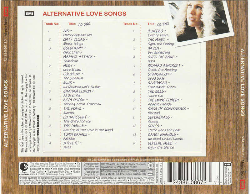 Various - Alternative Love Songs Double CD Import