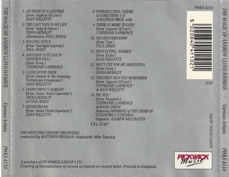 Various - Magic of Andrew Lloyd Webber CD Import