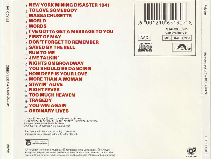 Bee Gees - Very Best of CD