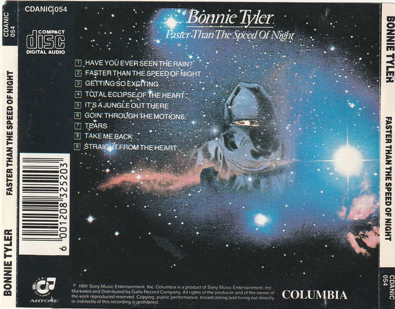 Bonnie Tyler - Faster Than the Speed of Night CD