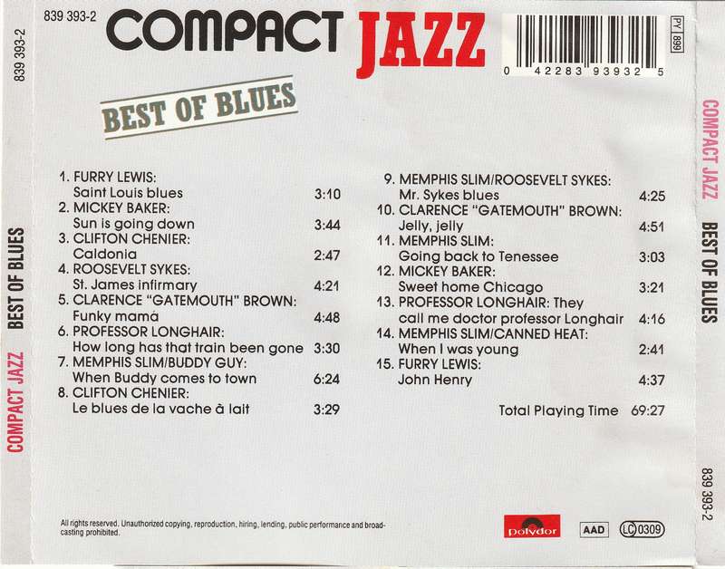Various - Best of Blues CD Import