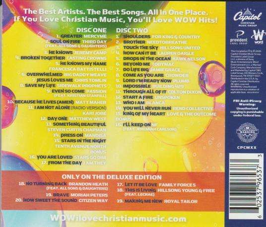 Various - WOW Hits 2016 Deluxe Edition Double CD Import Sealed