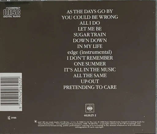 Daryl Braithwaite - Edge CD Import