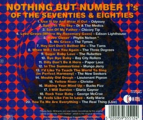 Various - Nothing But Number 1's of the Seventies & Eighties CD Import